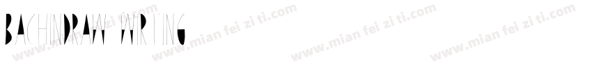 BachinDraw Wirting 7字体转换